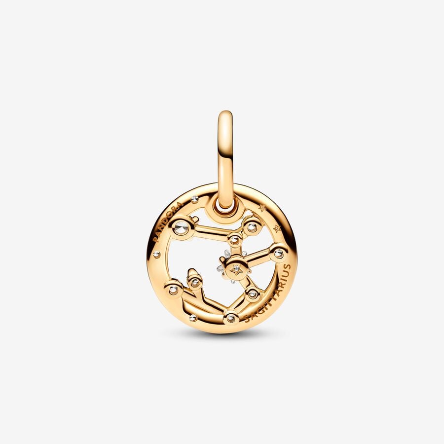 Pandora Moments 14K Gold-Plated Sagittarius Zodiac Dangle Charm