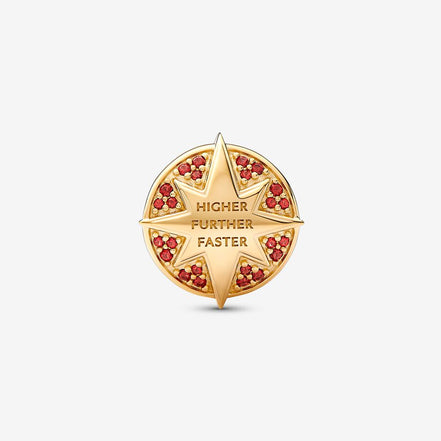 Pandora Marvel Captain Marvel Insignia Charm