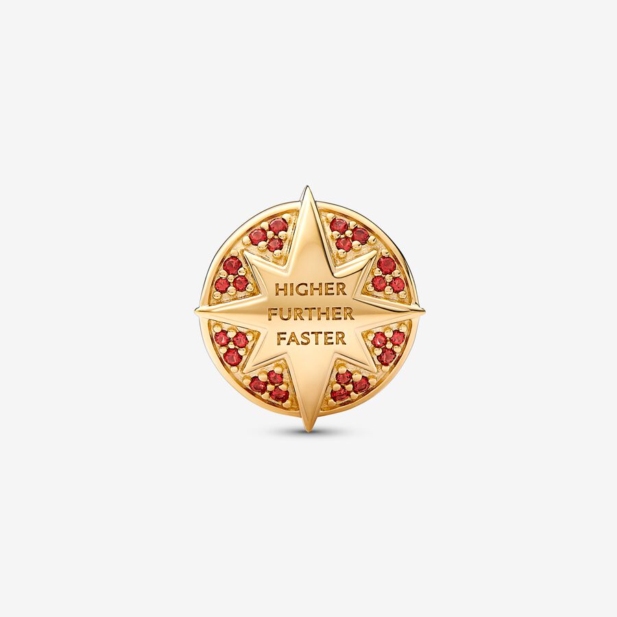 Pandora Marvel Captain Marvel Insignia Charm