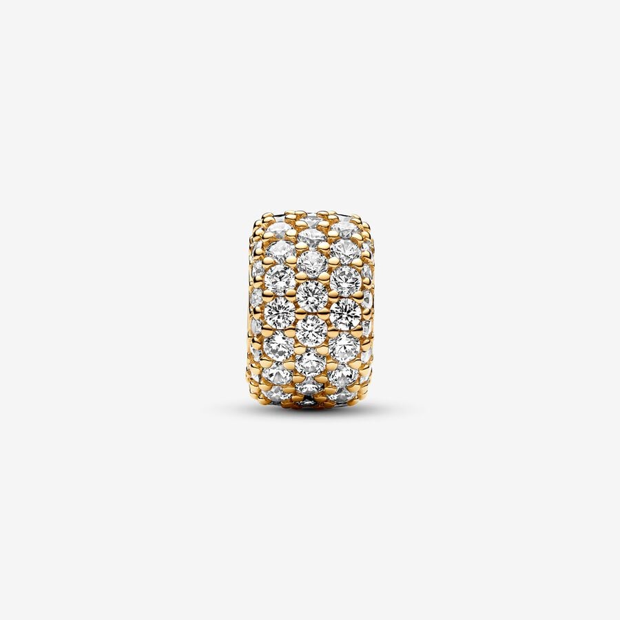 Pandora Timeless Sparkling Pavé Triple-Row Charm