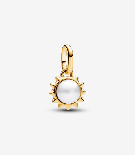 Pandora ME Treated Freshwater Cultured Pearl Sun Mini Dangle Charm