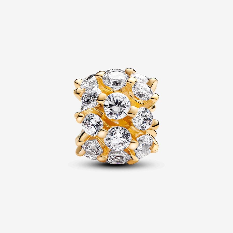 Pandora Moments Sparkling Round Charm