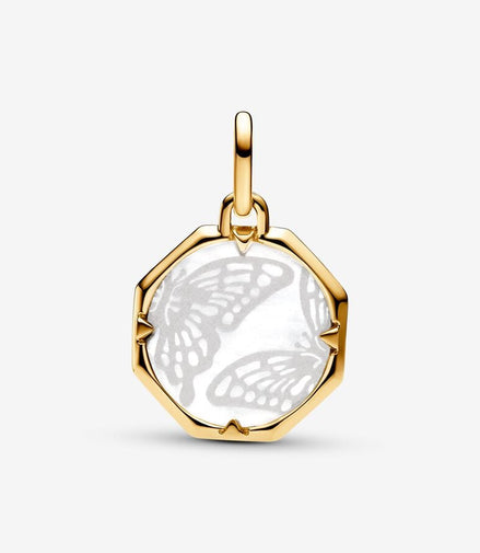 Pandora ME/Pandora  Pearlescent Butterfly Medallion Charm