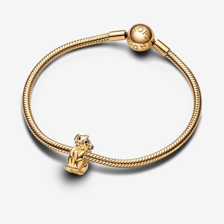 Pandora X Disney 14K Gold-Plated The Lion King Simba Charm