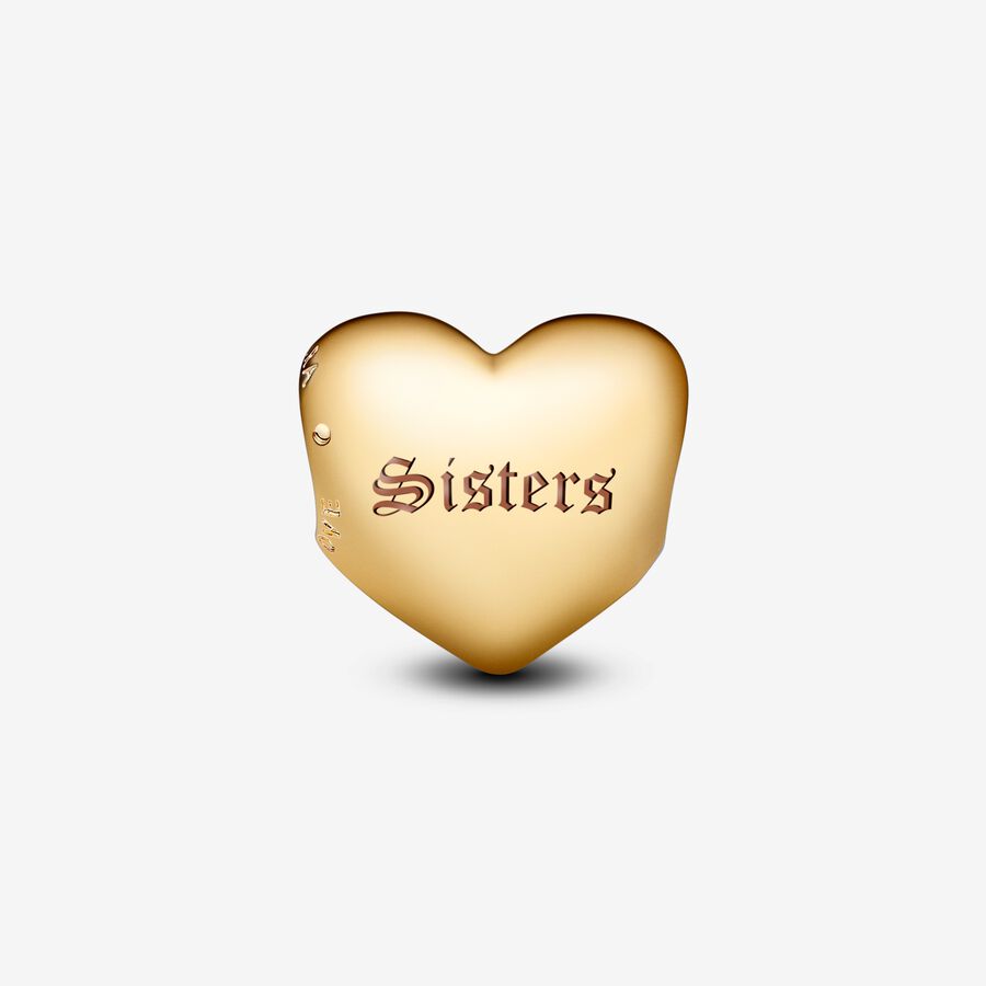 Pandora Moments 14K Gold-Plated Be Love Engravable Medium Heart Charm