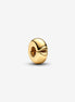 Pandora Moments 14K Gold-Plated Heart Round Clip Charm