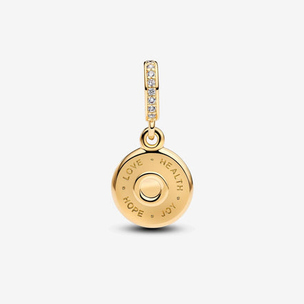 Pandora Moments 14K Gold-Plated Happy Birthday Cake Dangle Charm