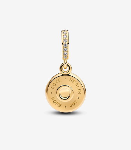 Pandora Moments 14K Gold-Plated Happy Birthday Cake Dangle Charm