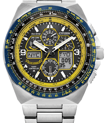 Citizen Eco-Drive Blue Angels Promaster Skyhawk A-T Stainless Steel Bracelet Watch