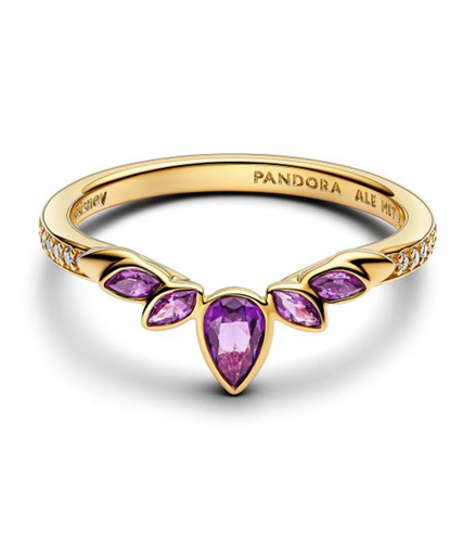 Pandora Disney Frozen Queen Anna Gold-Plated Tiara Ring Size 56