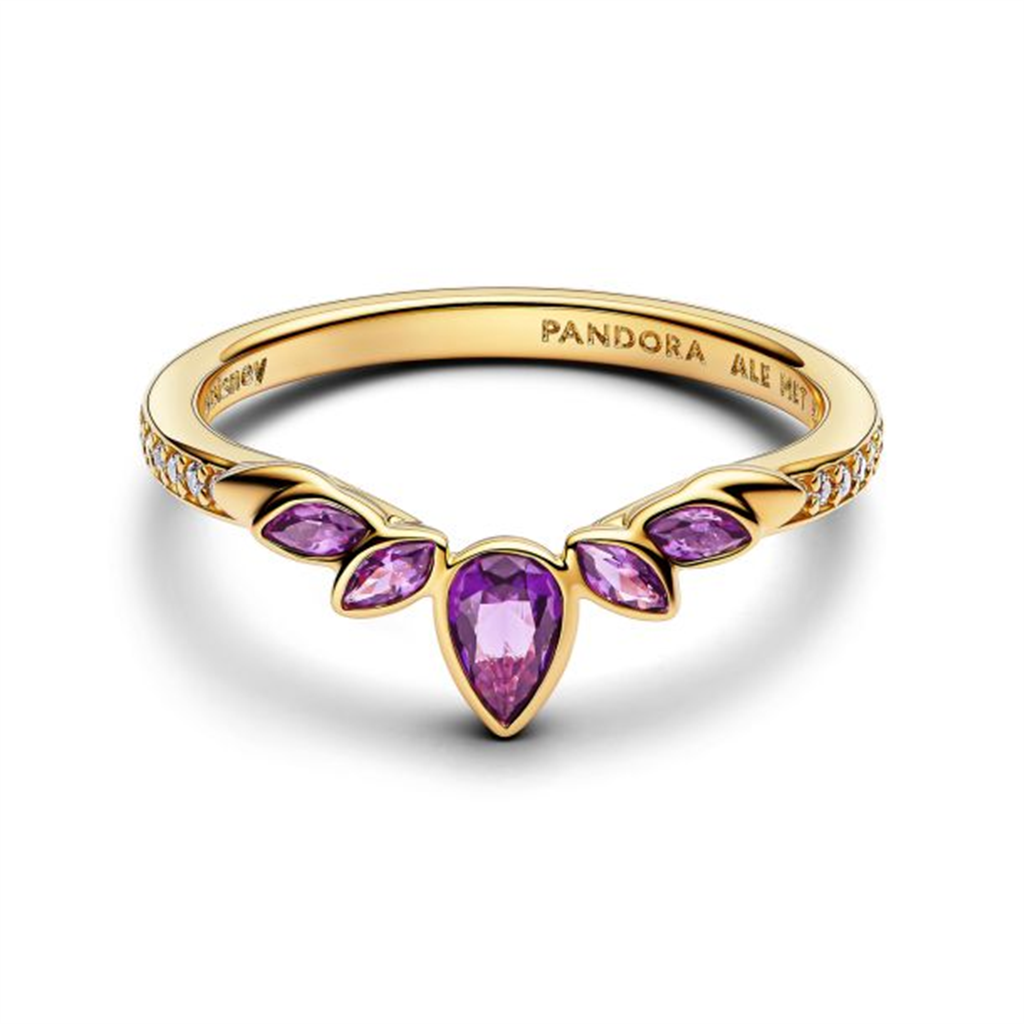 Pandora Disney Frozen Queen Anna Gold-Plated Tiara Ring Size 54