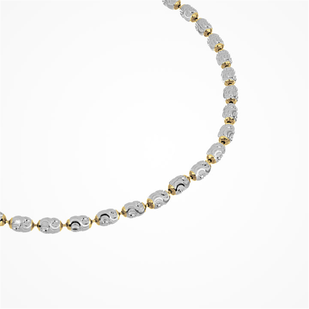 Desmos Two Tone Rice Bracelet 7.25