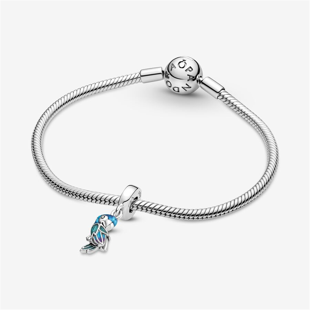 Pandora Moments Jungle Paradise Parrot Dangle Charm