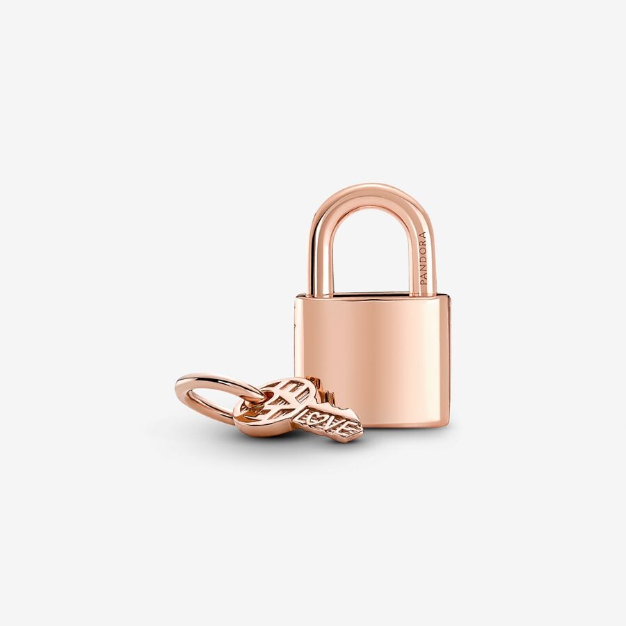 Pandora Moments Padlock & Key Dangle Charm