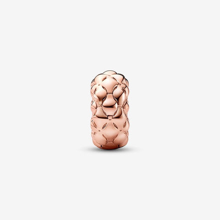 Pandora Moments 14K Rose Gold Plated Studded Clip Charm