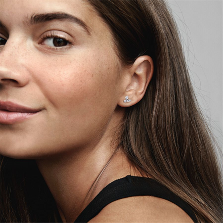 Pandora Moments Sparkling Herbarium Cluster Stud Earrings