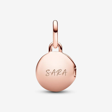 Pandora Moments 14K Rose Gold Plated Openable & Engravable Love Locket Charm