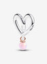 Pandora Moments Two-Tone Mom Wrapped Heart Charm