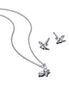 Pandora Sparkling Butterfly Stud Earrings and Pendant Necklace Gift Set