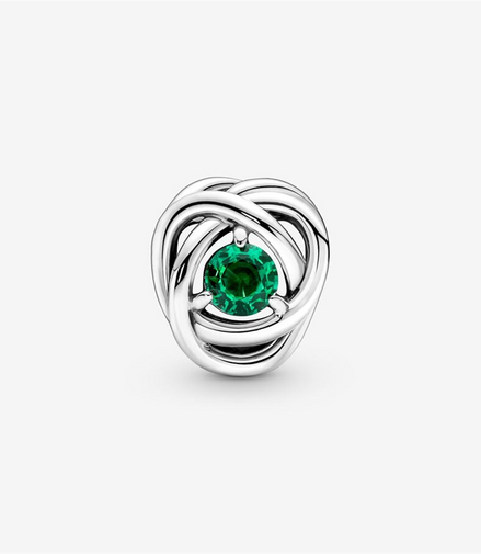 Pandora Moments May Green Eternity Circle Charm