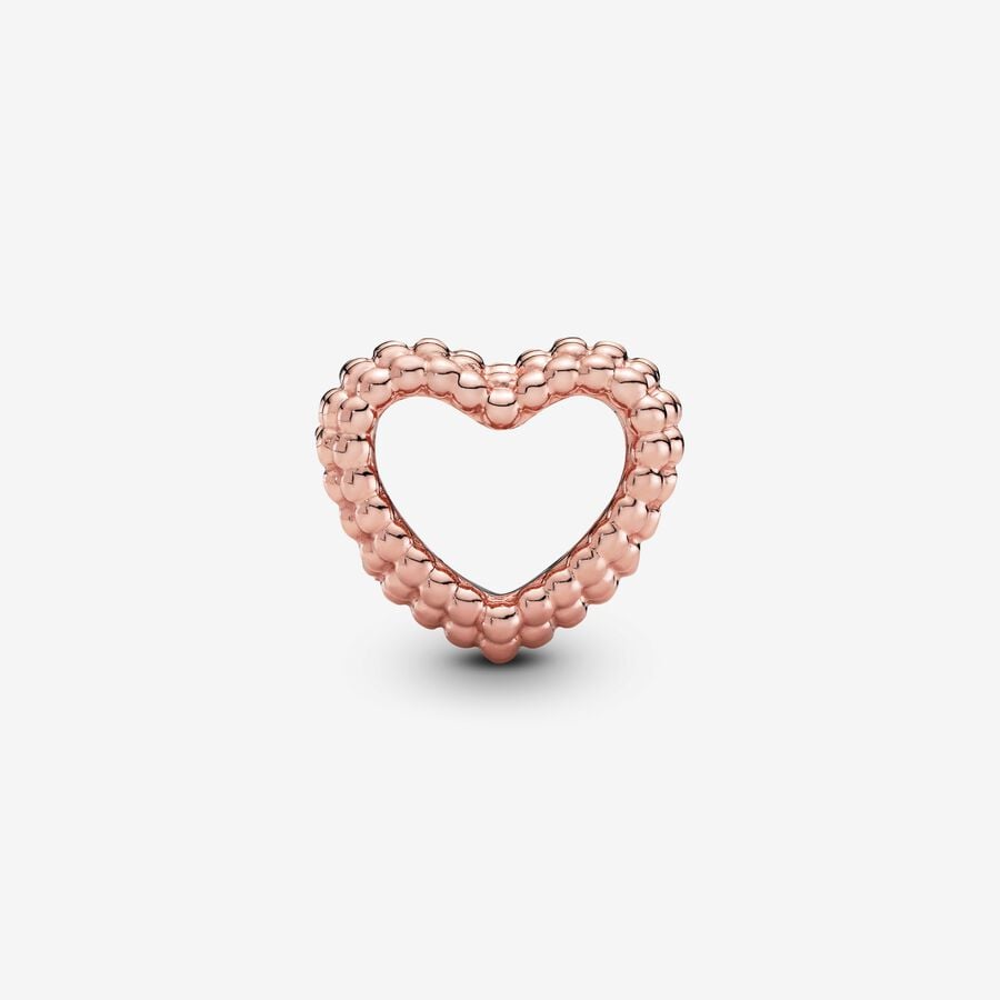 Pandora Moments Beaded Open Heart Charm