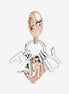 Pandora Moments Two-Tone "Family" Letters Dangle Charm