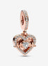 Pandora Moments Heart & Mom Dangle Charm