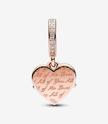 Pandora Moments Heart & Mom Dangle Charm