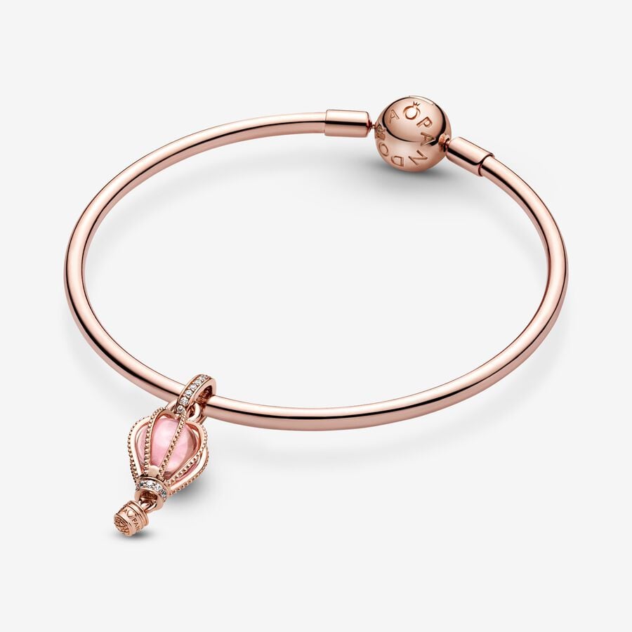 Pandora Moments Sparkling Pink Hot Air Balloon Dangle Charm