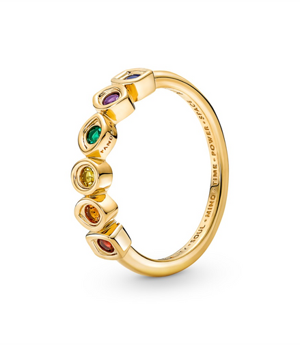 Pandora Marvel The Avengers Infinity Stones Ring Size 7.5