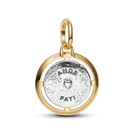 Pandora ME Cupids Two-Tone Gold-Plated and Sterling Silver Medallion Charm