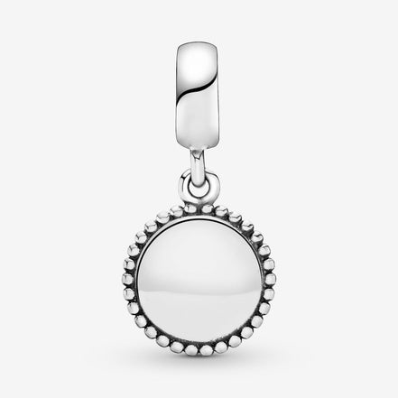 Pandora Moments Silver Iconic Engraveable Dangle Charm