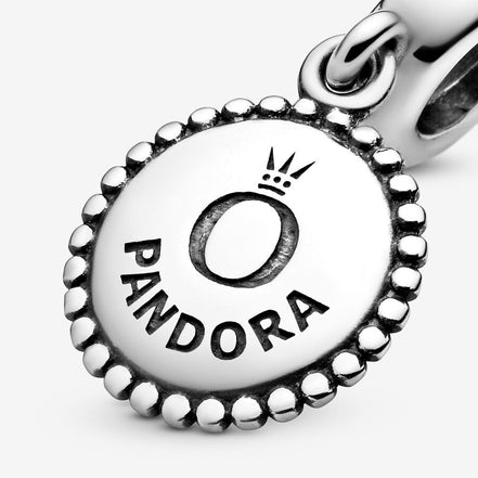Pandora Moments Silver Iconic Engraveable Dangle Charm