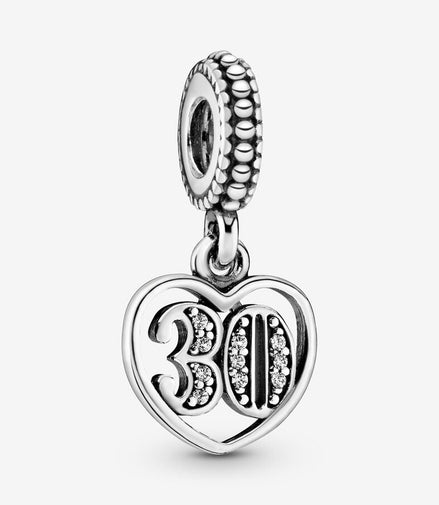 Pandora Moments 30th Celebration Dangle Charm