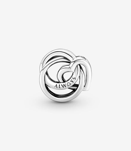 Pandora Moments "Family Always" Together Encircled Heart Charm