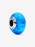 Pandora Moments Opalescent Ocean Deep Blue Murano Charm