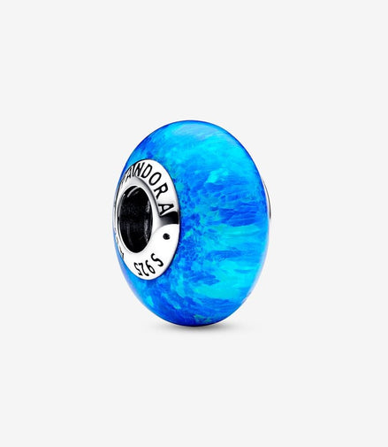 Pandora Moments Opalescent Ocean Deep Blue Murano Charm