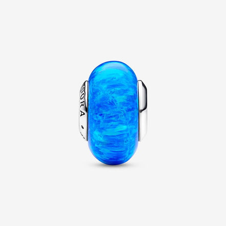 Pandora Moments Opalescent Ocean Deep Blue Murano Charm