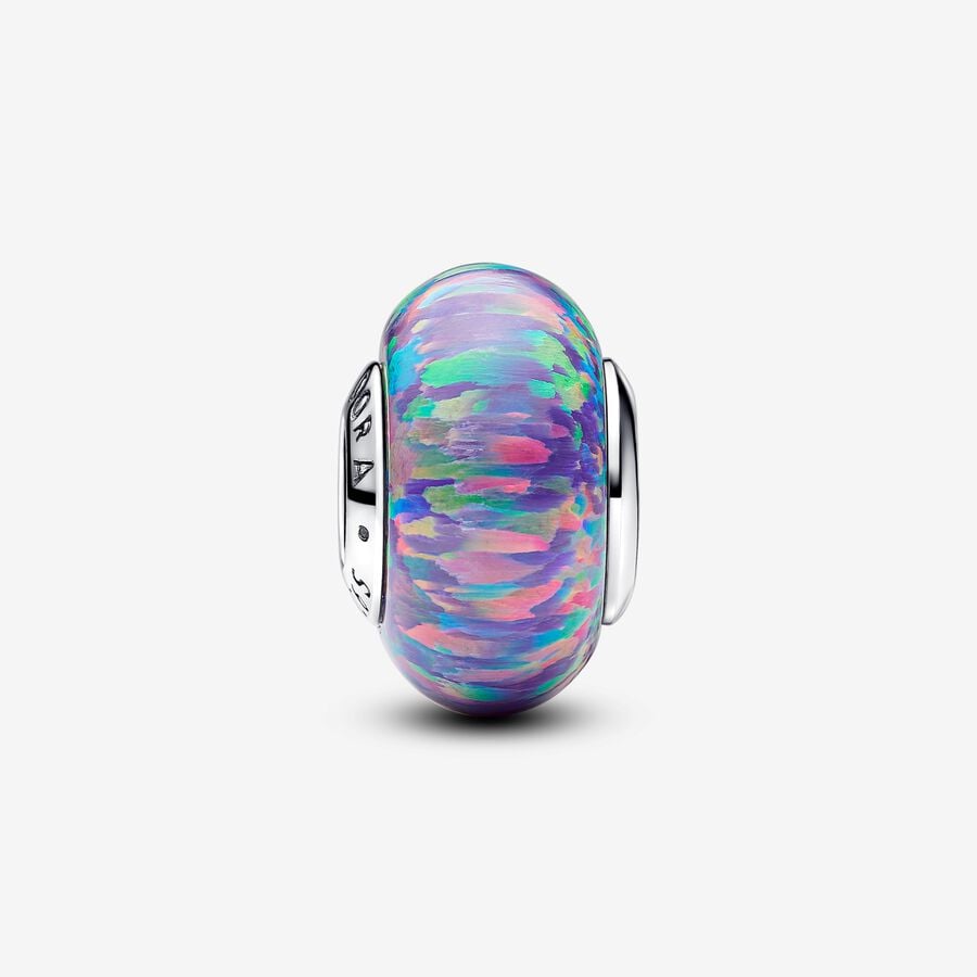 Pandora Moments Opalescent Purple Murano Charm