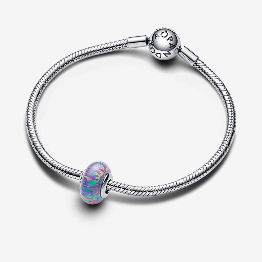 Pandora Moments Opalescent Purple Murano Charm