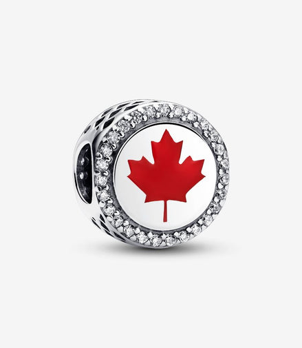 Pandora Moments Silver Canadian Maple Leaf Charm