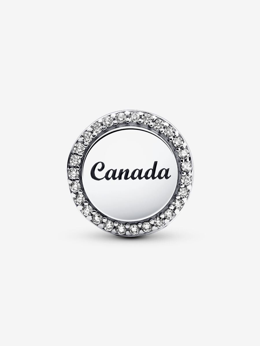 Pandora Moments Silver Canadian Maple Leaf Charm