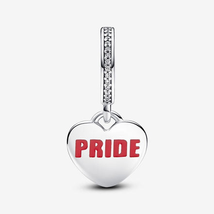 Pandora Moments Pride Rainbow Heart Dangle Charm