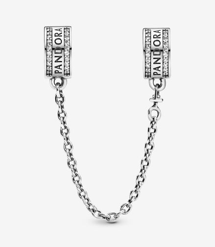 Pandora Logo Safety Chain Clip Charm