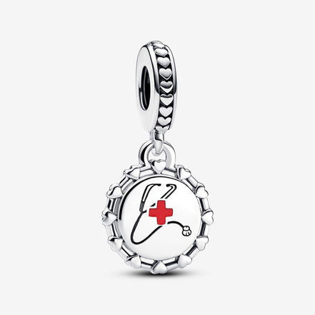 Pandora Moments Stethoscope Engravable Dangle Charm