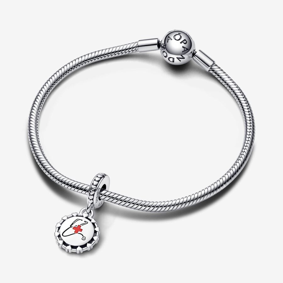 Pandora Moments Stethoscope Engravable Dangle Charm