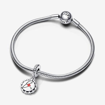 Pandora Moments Stethoscope Engravable Dangle Charm
