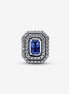 Pandora Timeless Blue Sparkling Leveled Rectangular Charm