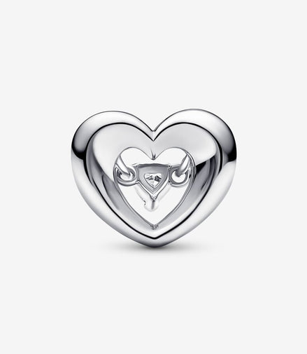 Pandora Moments Radiant Heart & Floating Stone Charm