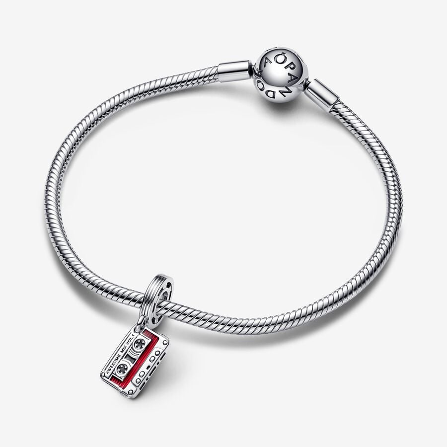 Pandora Marvel Guardians of the Galaxy Cassette Tape Dangle Charm